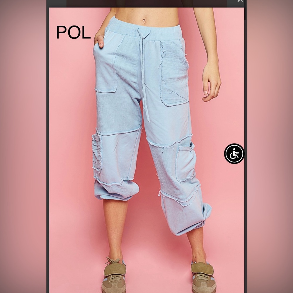 POL Light Blue Track Pants - Picture 2 of 6